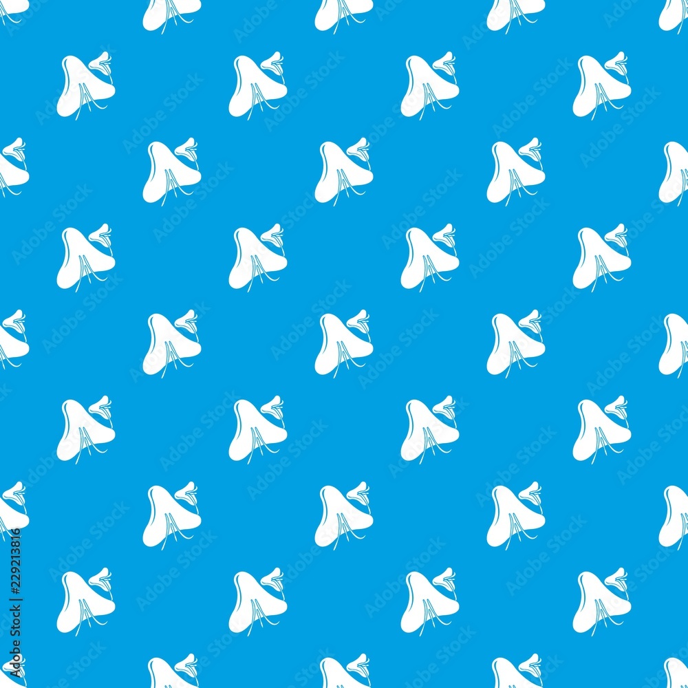 Fototapeta premium Smallpox virus pattern vector seamless blue repeat for any use