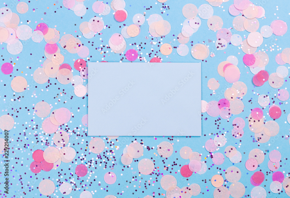 Blue background with delicate sparkles. Suitable background for your design..