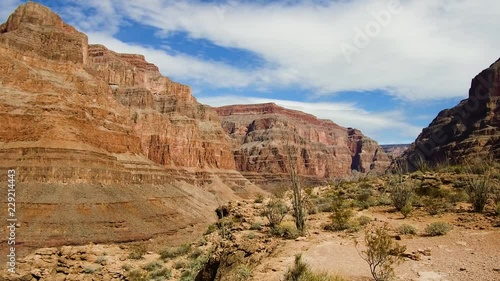 landscape and nature concept - view of grand canyon cliffs