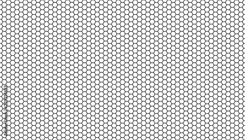 Black honeycomb on a white background. Seamless texture. Isometric geometry. 3D illustration
