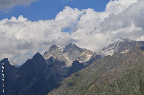 view of mountains with glacier  © Анастасия