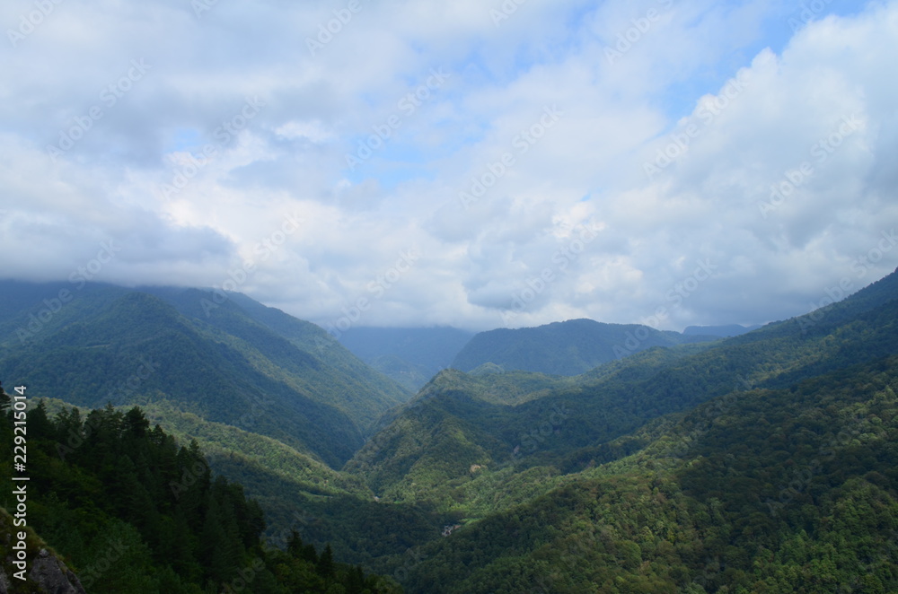 view of mountainous terrain