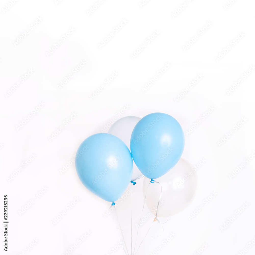 Baloons on white