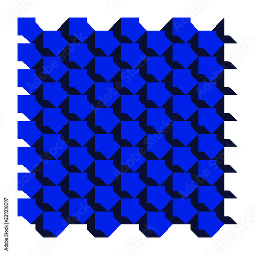 Blu arte astratto texture geometrico sfondo colorato stoffa tappezzeria bicolore tessile stampa mosaico mattonella vettoriale