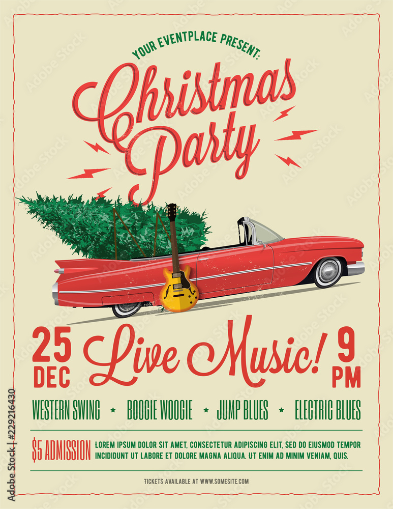 vintage christmas party