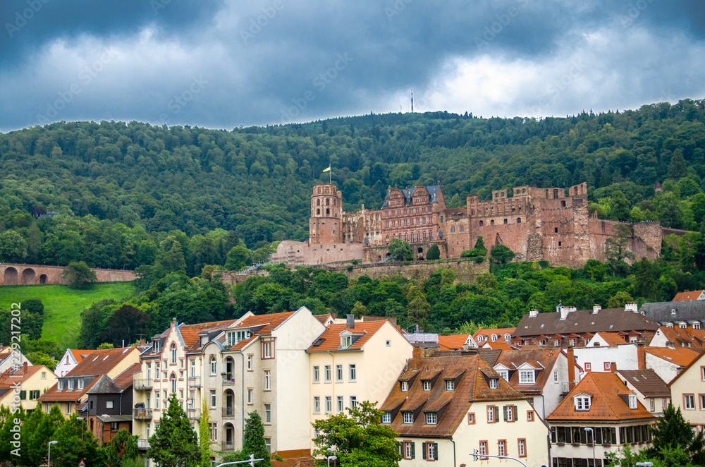 Ruins of Heidelberg castle (Schloss Heidelberg), Germany