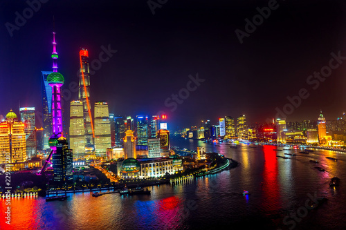 Wall Mural Oriental Pearl TV Tower Pudong Bund Huangpu River Shanghai China