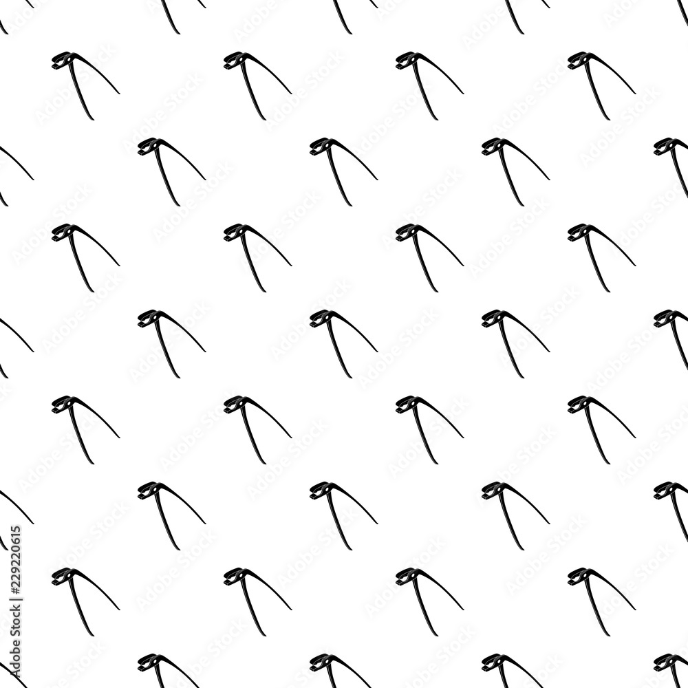 Fototapeta premium Medical pliers pattern vector seamless repeating for any web design