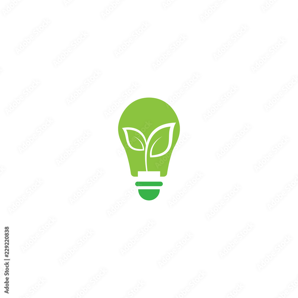 Green energy logo design template Green energy logo design template