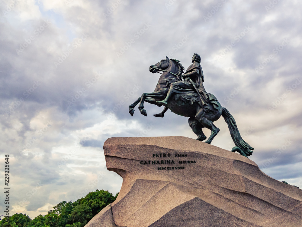 Monument to the Russian Emperor Peter the Great The Bronze Horseman, St. Petersburg, Russia