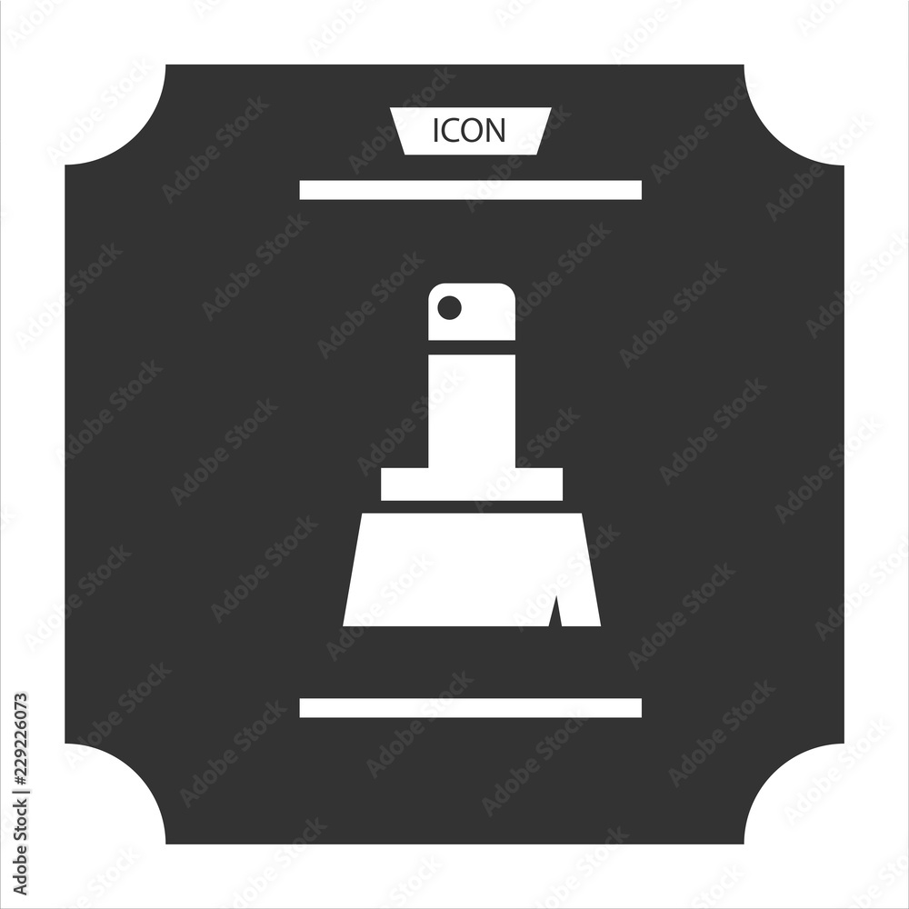 Paint roller icon vector isolated on background.