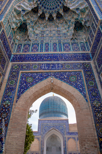 Dome through archway, Gur Emir, Samarkand, Uzbekistan