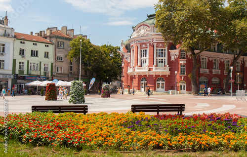 VARNA, BULGARIA - AUGUST 14, 2015: Opera theatre, works from 1947 year photo