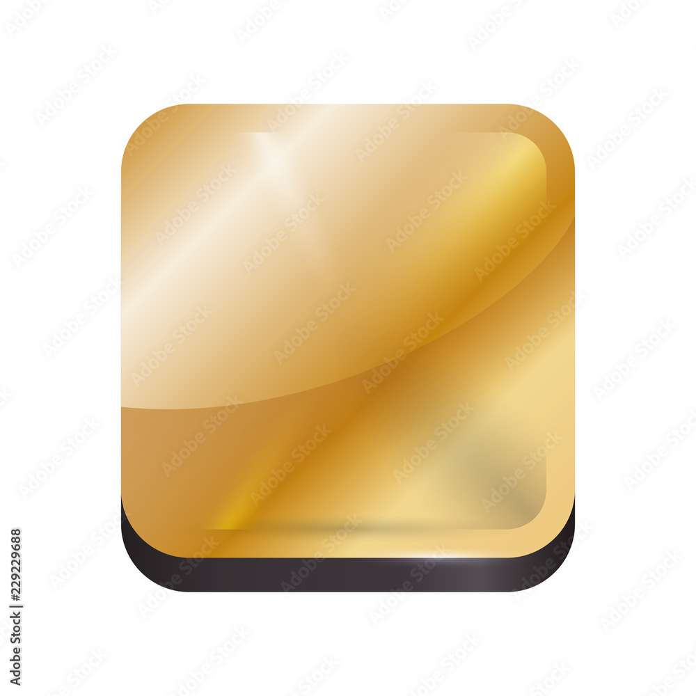 golden badge isolated icon golden badge isolated icon