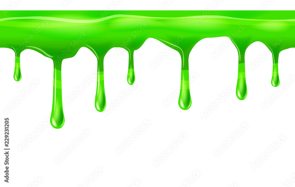 Dripping seamless green, dripps, liquid drop and splash, isolated on white, vector and illustration. Dripping seamless green, dripps, liquid drop and splash, isolated on white, vector and illustration.