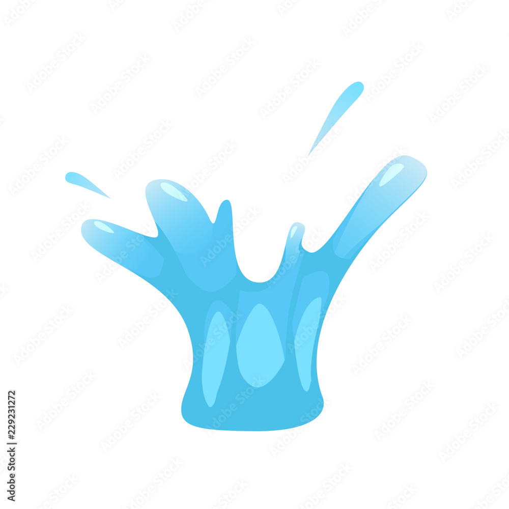 Splash of liquid, water, splutter. For illustrations, animation, cartoon style, vector, isolated Splash of liquid, water, splutter. For illustrations, animation, cartoon style, vector, isolated