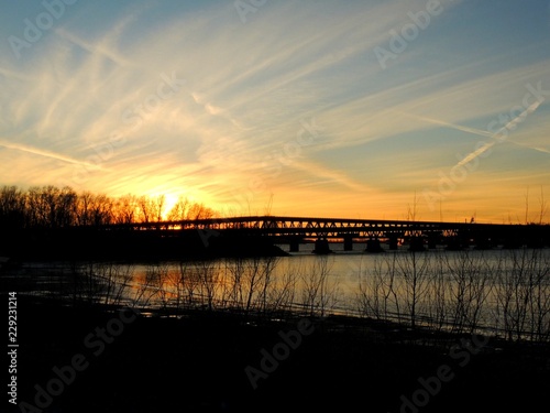 River Bridge at Dusk