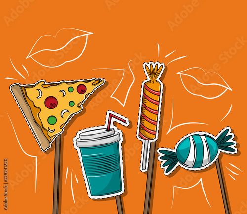 Booth prop sticks party