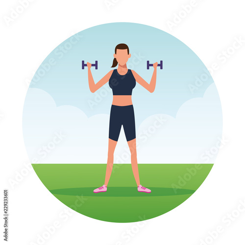 fitness woman doing exercise