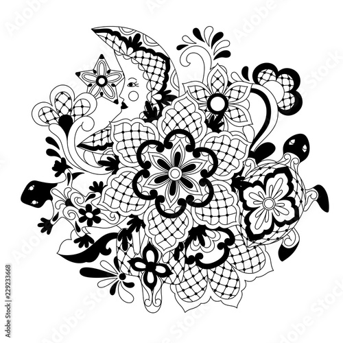 Mexican lace background design.