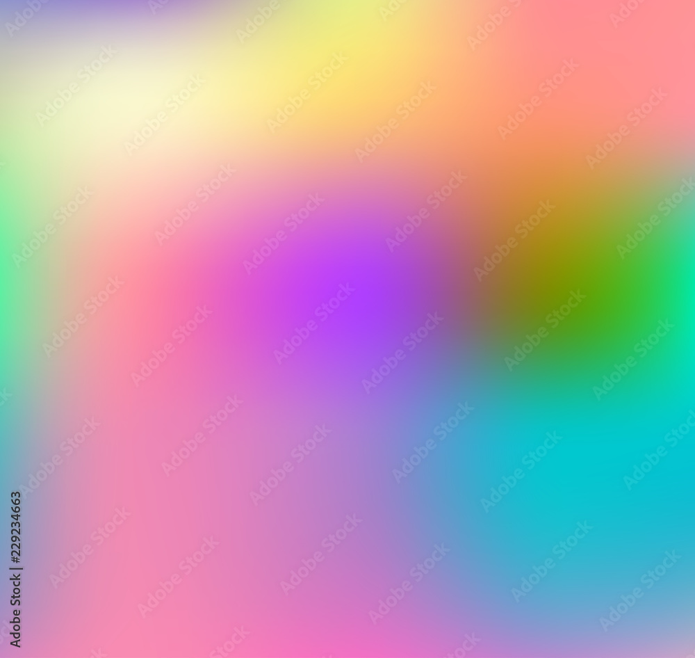 Abstract rainbow background, soft blur, bokeh, square