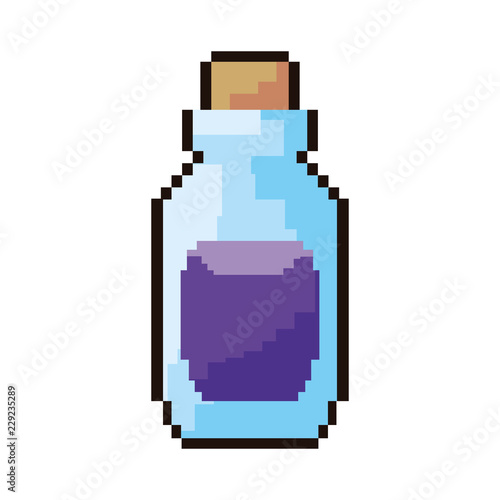 pixel video game bottle potion