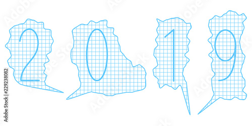 Paper speech bubbles 2019