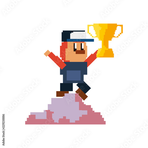 pixel video game
