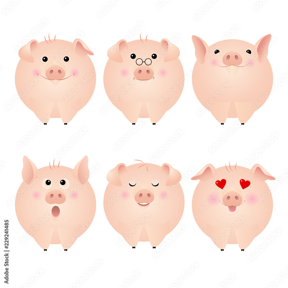 Funny pig stickers Funny pig stickers