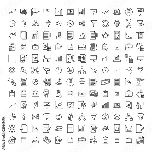 Premium set of freelance line icons.