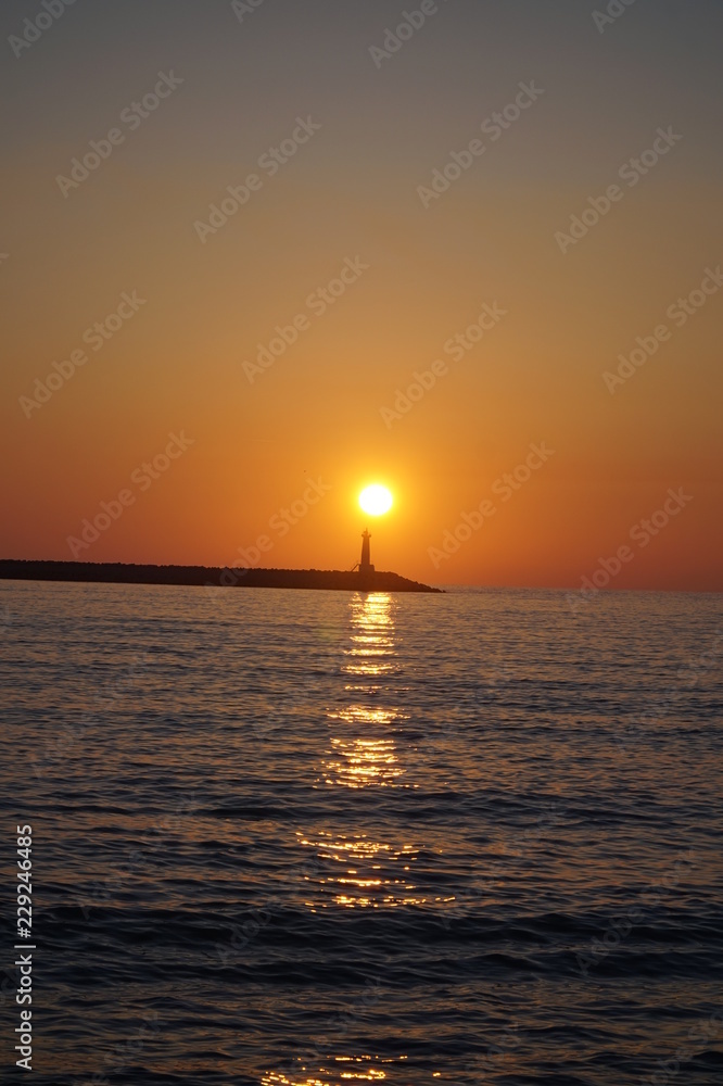 sunset at sea sunset at sea
