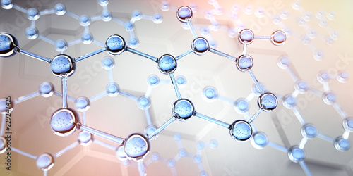 Foto Hexagonale Molekülstrukturen