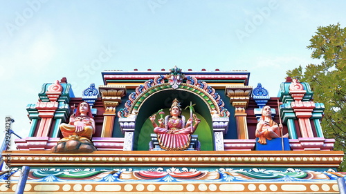 Bild auf Leinwand Hindu temple, entrance, city Hamm in Germany