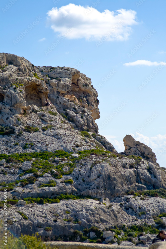 face-like rock in malta