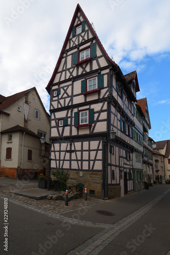 Schorndorf, Baden-Württemberg, Deutschland : Altes Fachwerkhaus