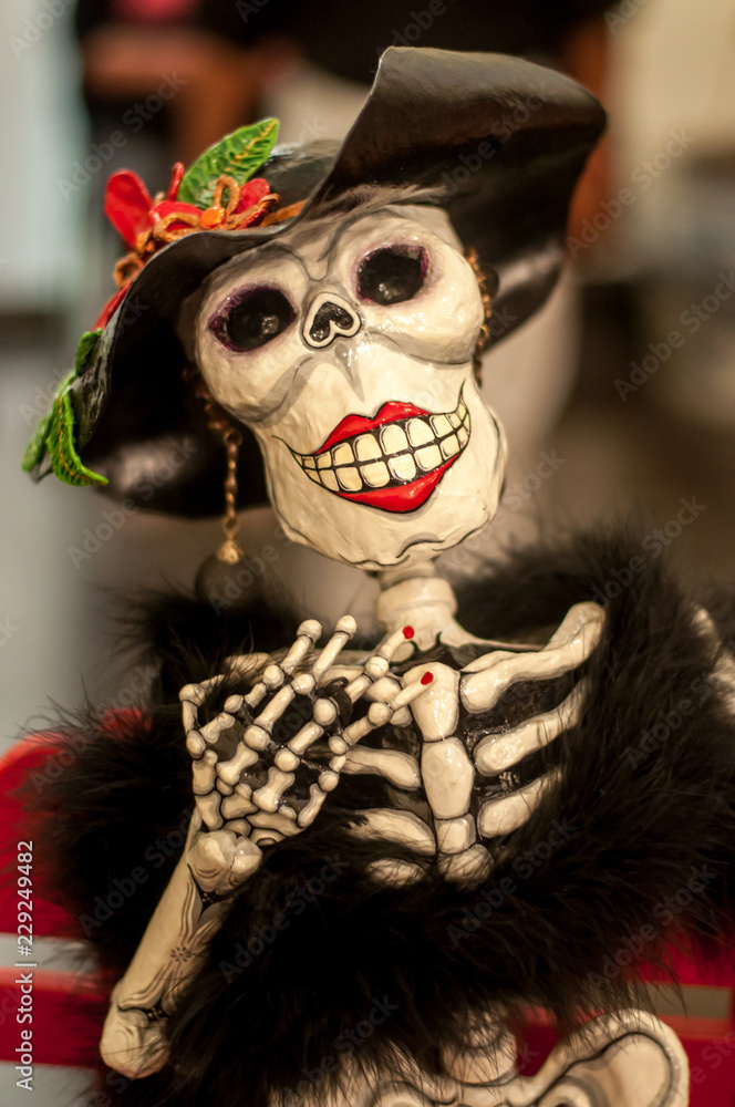 Repelente Parcial Paso catrinas dia de muertos mexicanas calaveras halloween Stock Photo | Adobe  Stock