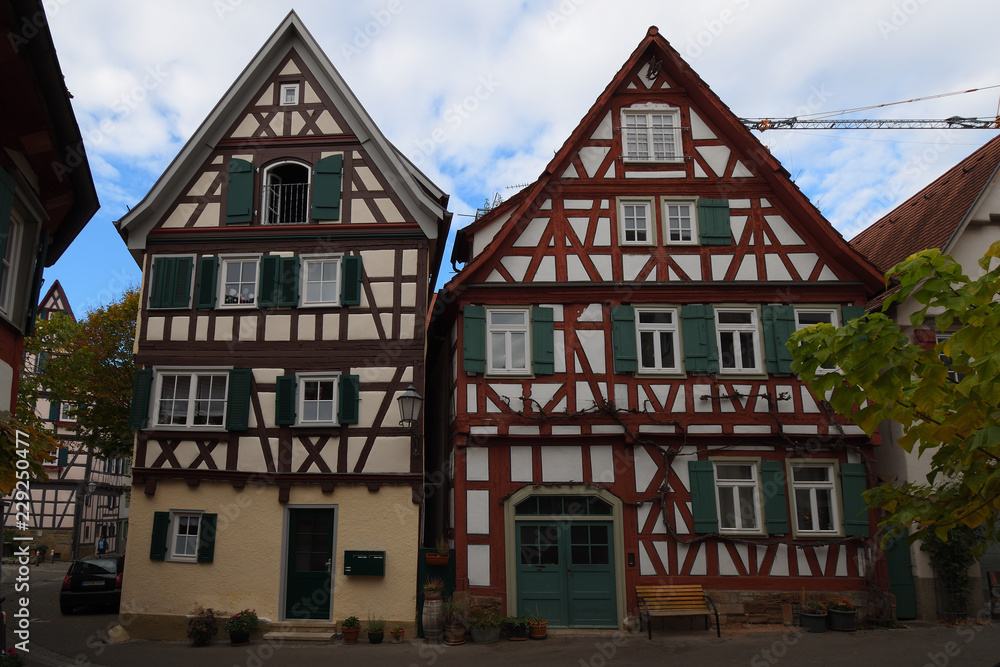 Schorndorf, Baden-Württemberg, Deutschland : Alte Fachwerkhäuser Schorndorf, Baden-Württemberg, Deutschland : Alte Fachwerkhäuser