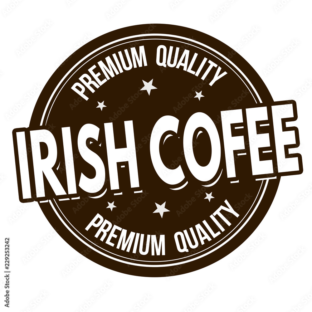 Irish coffee  sign or stamp