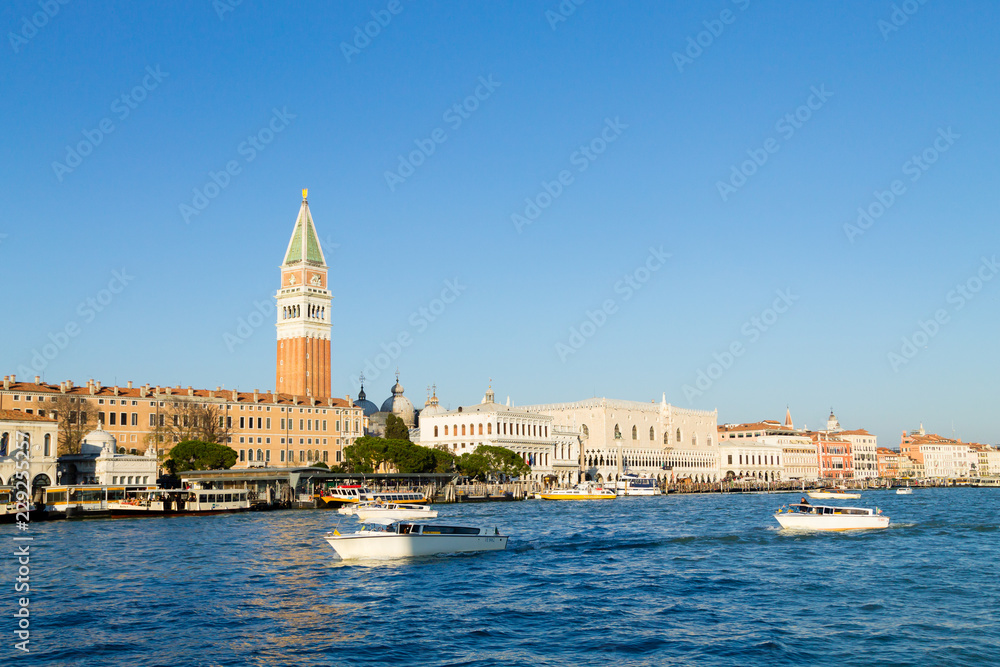 Venice landscape, Italian landmark. Venetian buildings Venice landscape, Italian landmark. Venetian buildings