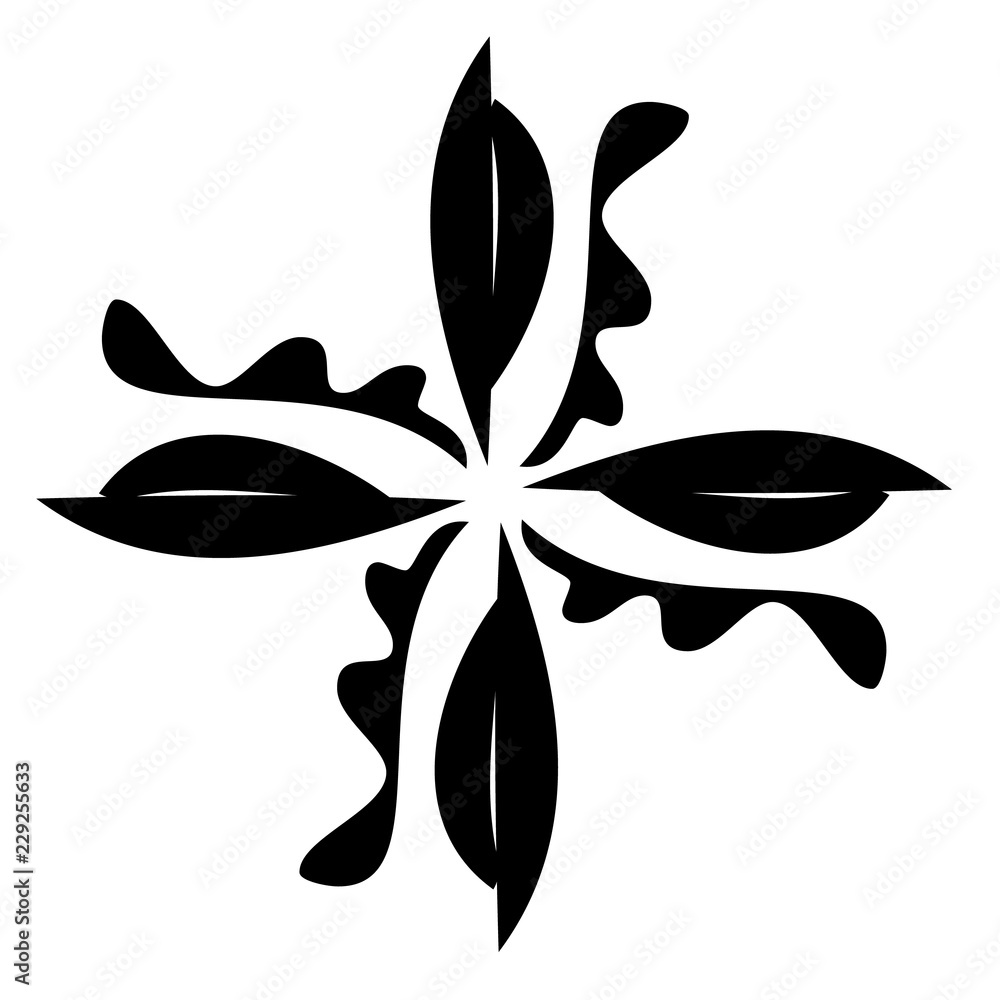 abstract stylized plant graphic element abstract stylized plant graphic element