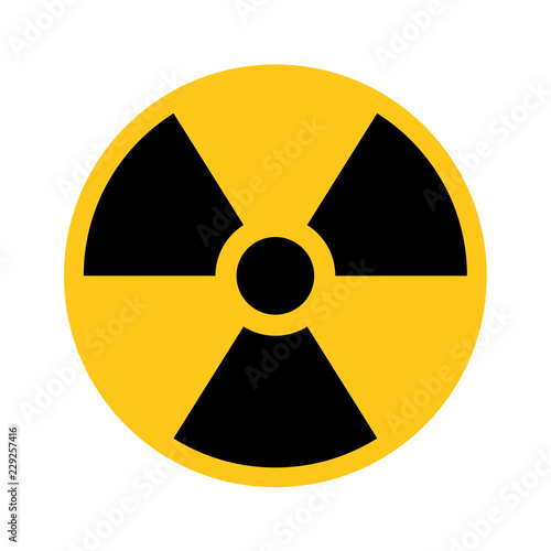 Obraz na plátně Radioactive material sign