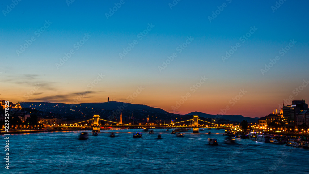 view of brigde of Budapest