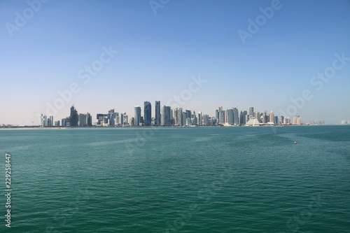 View to Doha Corniche and skyline in Doha, Qatar © ClaraNila