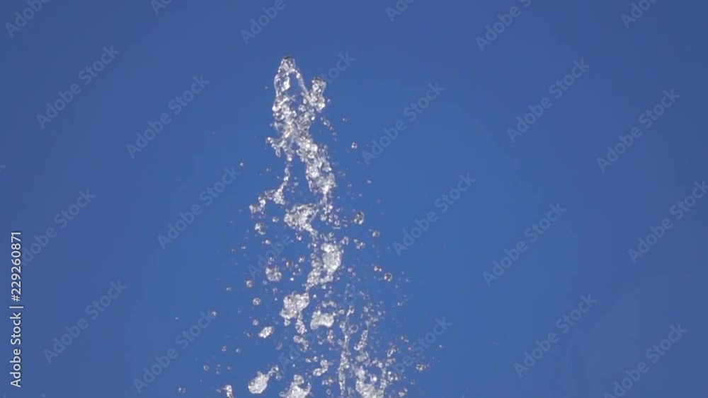 Close up of water fountain. Slow Motion. Close up of water fountain. Slow Motion.
