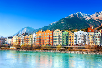 Fototapete Europa Innsbruck Stadtansicht in Österreich  © adisa