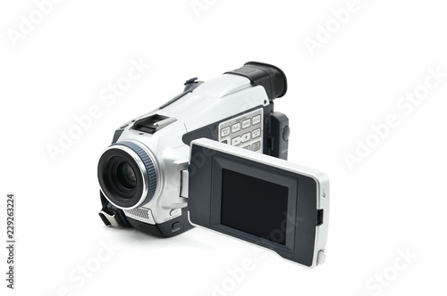 Digital Video Camcorder on Isolated white background