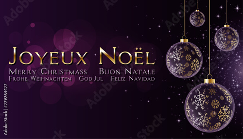 Joyeux noël violet