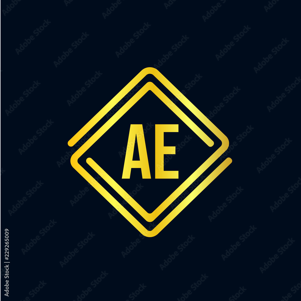Initial Letter AE Logo Template Design Initial Letter AE Logo Template Design