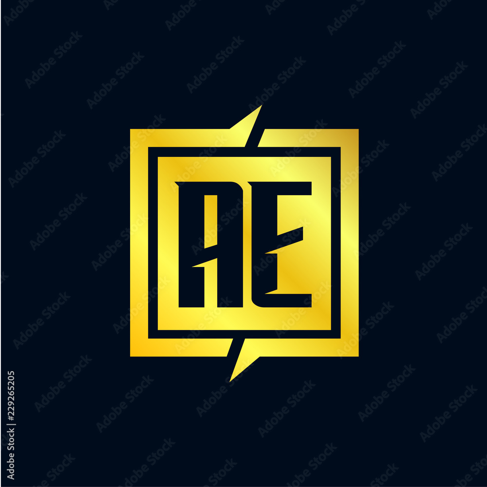 Initial Letter AE Logo Template Design Initial Letter AE Logo Template Design