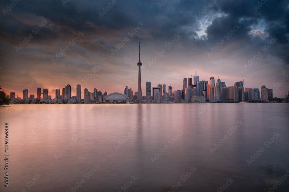 Toronto Skyline at Sunset, Canada